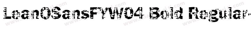 LeanOSansFYW04 Bold Regular字体转换
